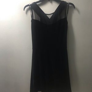 Black Velvet skater dress